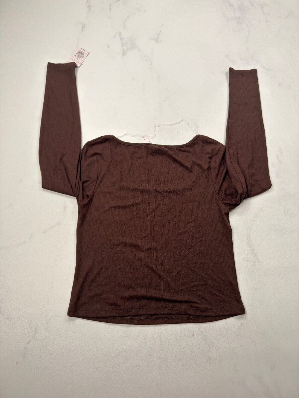 Auden Blouse Brown 2010s Minimalist - Womens M NWT